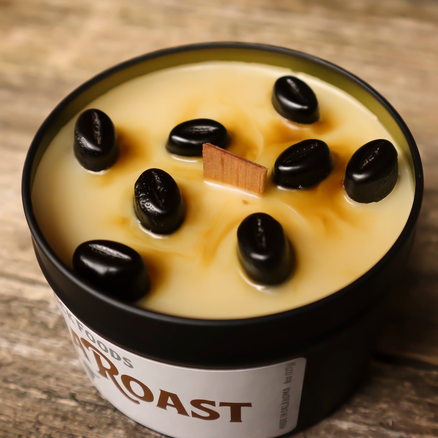 Mocha Roast Wooden Wick Candles 8oz
