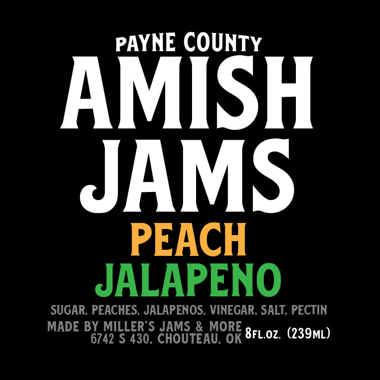 Payne County Peach Jalapeno Amish Jam - Big Rock Foods