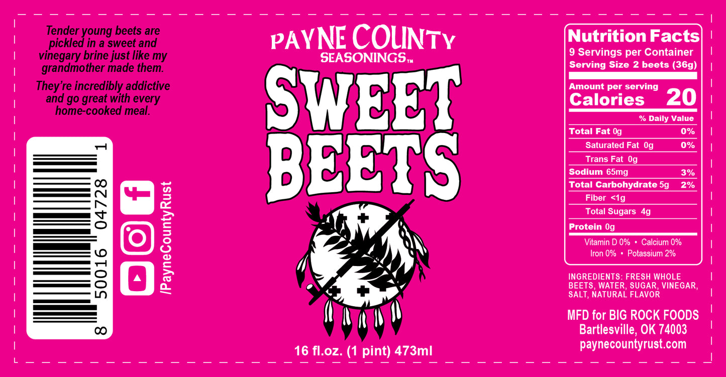 Payne County Sweet Beets - Big Rock Foods