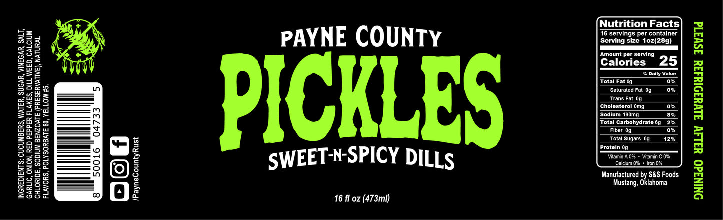 Payne County Sweet-n-Spicy Dills Pickles - Big Rock Foods