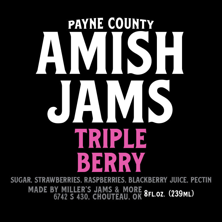 Payne County Triple Berry Amish Jam - Big Rock Foods