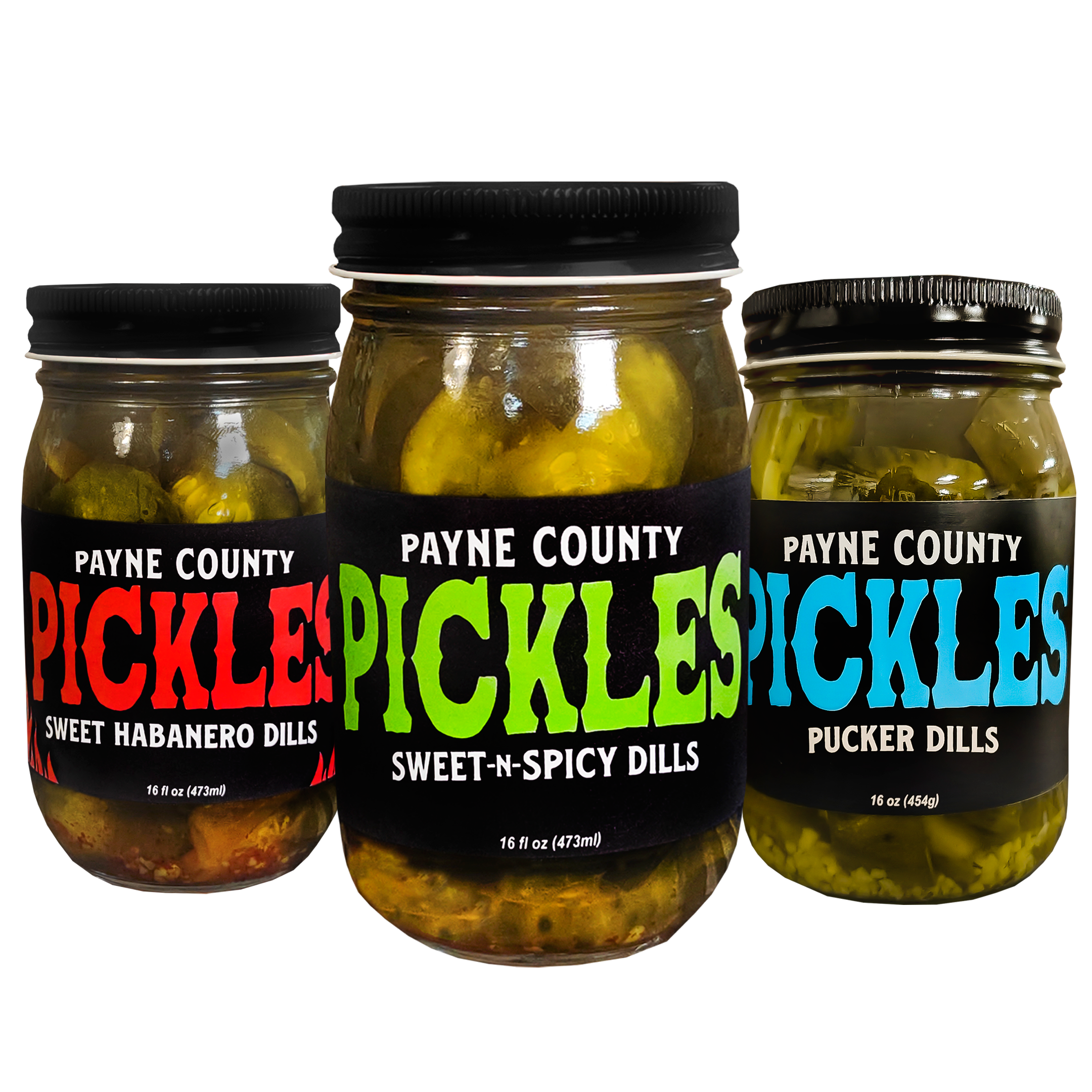 Sweet-n-Spicy, Sweet Habanero and Pucker Dill Pickles Bundle – Big
