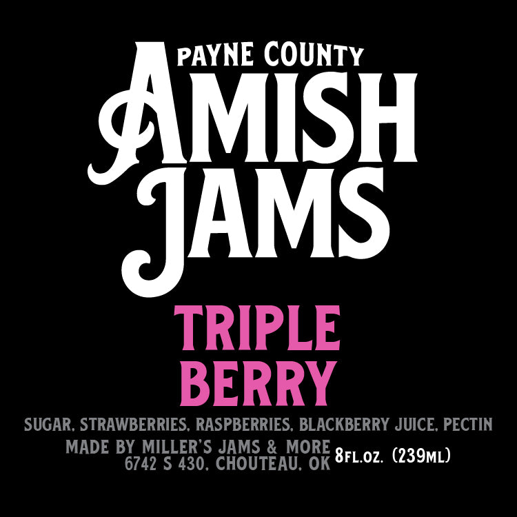 Payne County 6-Jam Bundle Gift Set with Payne County Apricot Amish Jam, Payne County Strawberry Rhubarb Amish Jam, Payne County Strawberry Jalapeno Amish Jam, Payne County Triple Berry Amish Jam, Payne County Peach Jalapeno Amish Jam and Payne County Apple Cobbler Jam - Big Rock Foods