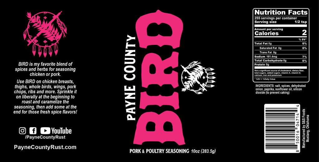 Payne County Bird Seasoning Spice - Big Rock Foods