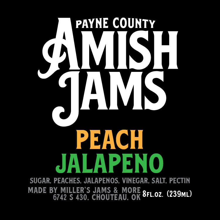 Payne County 6-Jam Bundle Gift Set with Payne County Apricot Amish Jam, Payne County Strawberry Rhubarb Amish Jam, Payne County Strawberry Jalapeno Amish Jam, Payne County Triple Berry Amish Jam, Payne County Peach Jalapeno Amish Jam and Payne County Apple Cobbler Jam - Big Rock Foods