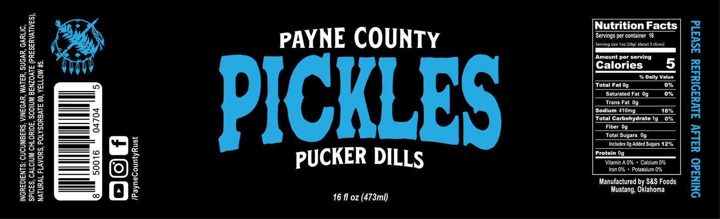 Payne County Pucker Dills Pickles - Big Rock Foods