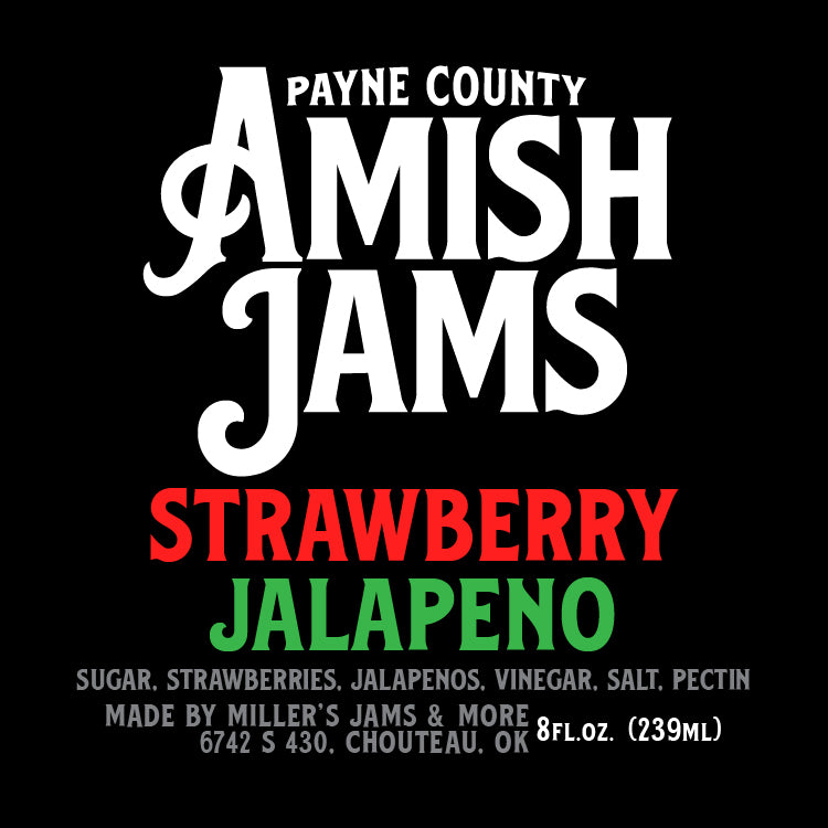 Payne County 6-Jam Bundle Gift Set with Payne County Apricot Amish Jam, Payne County Strawberry Rhubarb Amish Jam, Payne County Strawberry Jalapeno Amish Jam, Payne County Triple Berry Amish Jam, Payne County Peach Jalapeno Amish Jam and Payne County Apple Cobbler Jam - Big Rock Foods
