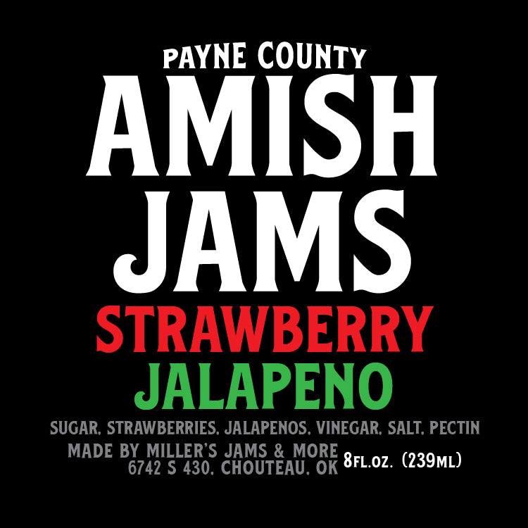 Payne County Strawberry Jalapeno Amish Jam - Big Rock Foods