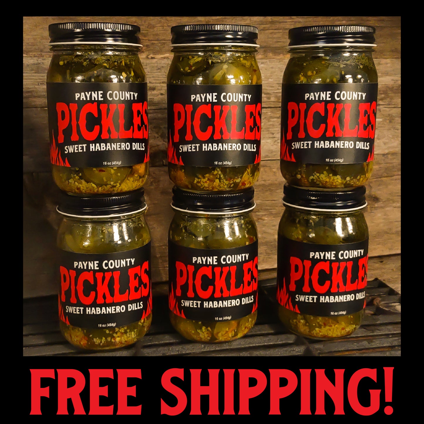 6-pack of Pickles with FREE SHIPPING!