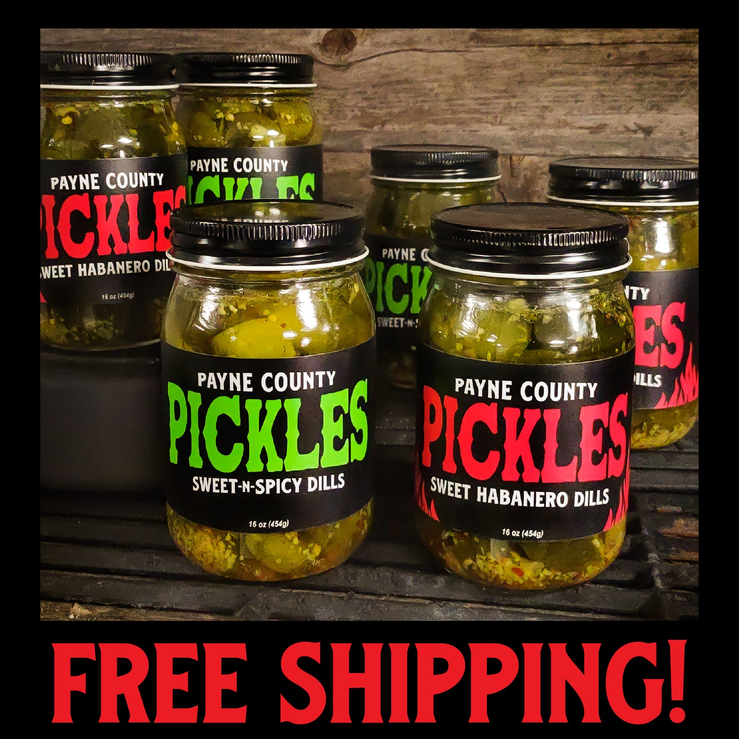 6-pack of Pickles with FREE SHIPPING!