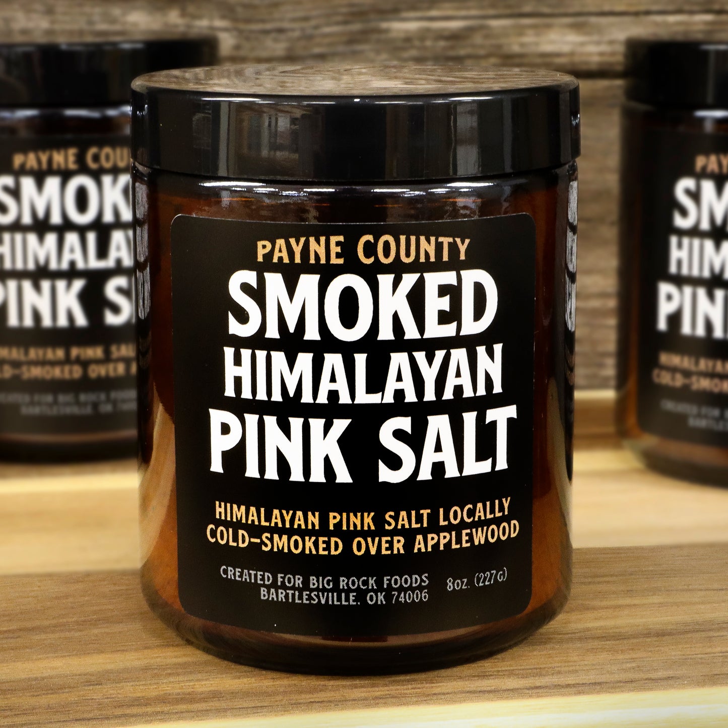 Smoked Himalayan Pink Salt 1/2lb Jar