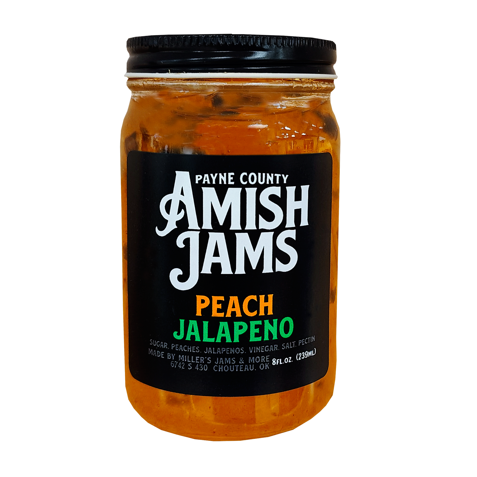 Peach Jalapeno Amish Jam | Hand Poured Oklahoma Amish Jam – Big