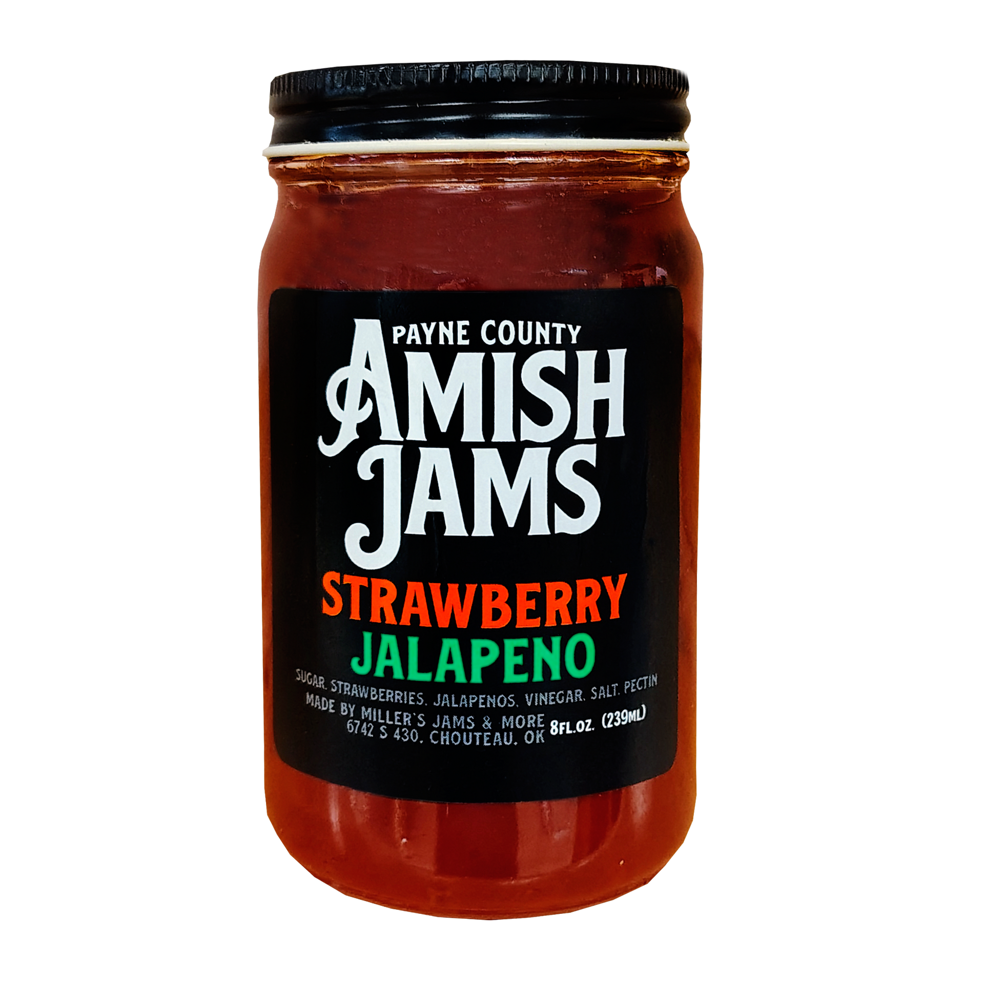 Strawberry Jalapeno Amish Jam | Hand Poured Oklahoma Amish Jam